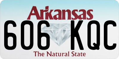 AR license plate 606KQC