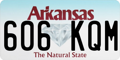 AR license plate 606KQM