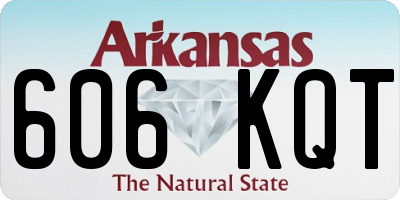 AR license plate 606KQT