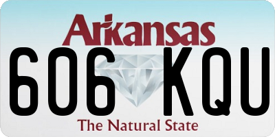 AR license plate 606KQU