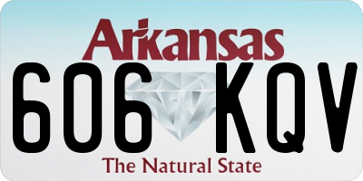 AR license plate 606KQV