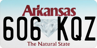 AR license plate 606KQZ