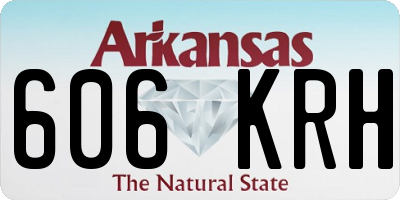 AR license plate 606KRH