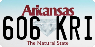 AR license plate 606KRI