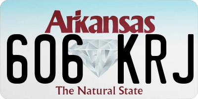 AR license plate 606KRJ