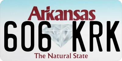 AR license plate 606KRK