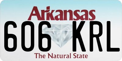AR license plate 606KRL