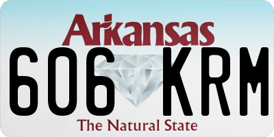 AR license plate 606KRM