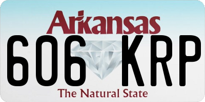 AR license plate 606KRP