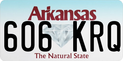 AR license plate 606KRQ