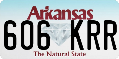 AR license plate 606KRR