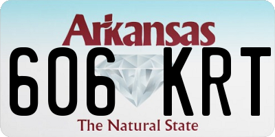 AR license plate 606KRT