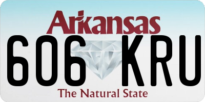 AR license plate 606KRU
