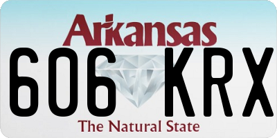 AR license plate 606KRX