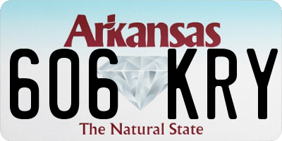 AR license plate 606KRY
