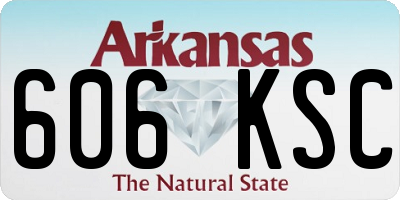 AR license plate 606KSC