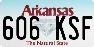 AR license plate 606KSF