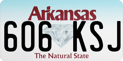 AR license plate 606KSJ