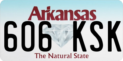 AR license plate 606KSK