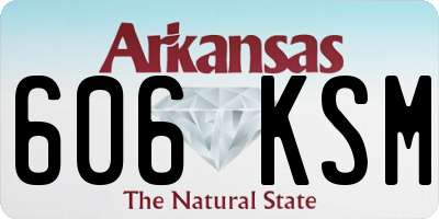 AR license plate 606KSM