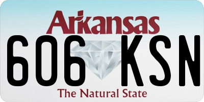 AR license plate 606KSN