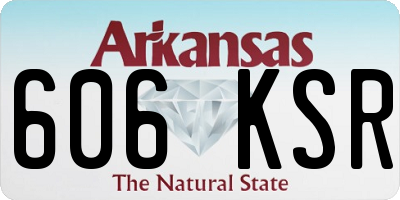 AR license plate 606KSR