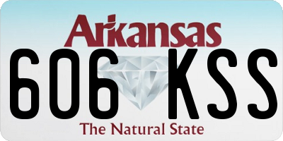 AR license plate 606KSS