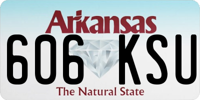AR license plate 606KSU