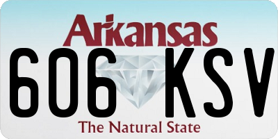 AR license plate 606KSV