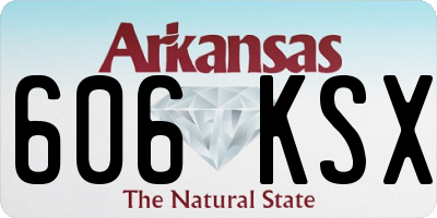 AR license plate 606KSX