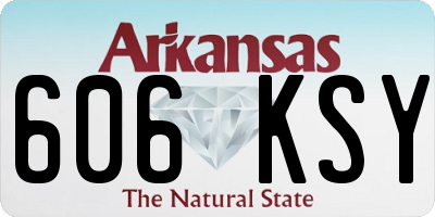 AR license plate 606KSY