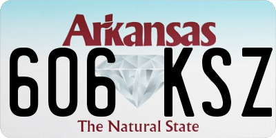 AR license plate 606KSZ