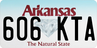 AR license plate 606KTA