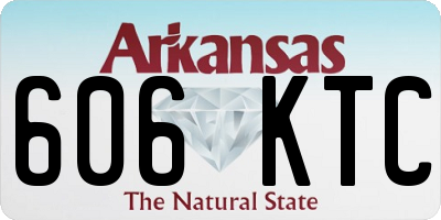 AR license plate 606KTC