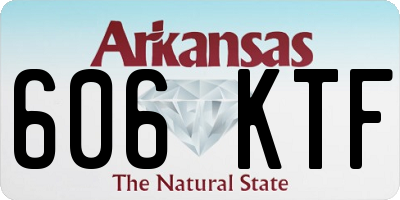 AR license plate 606KTF