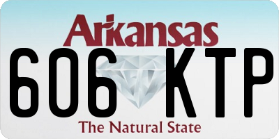 AR license plate 606KTP