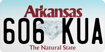 AR license plate 606KUA