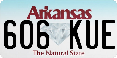 AR license plate 606KUE