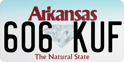 AR license plate 606KUF