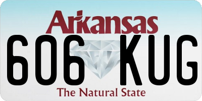 AR license plate 606KUG