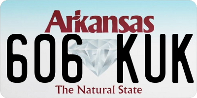 AR license plate 606KUK