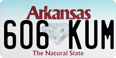 AR license plate 606KUM