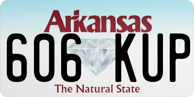 AR license plate 606KUP