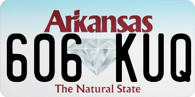 AR license plate 606KUQ