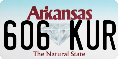 AR license plate 606KUR