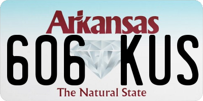 AR license plate 606KUS