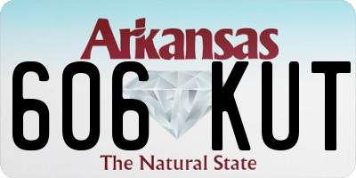 AR license plate 606KUT