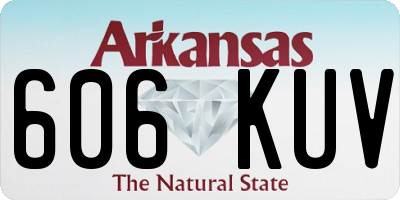 AR license plate 606KUV