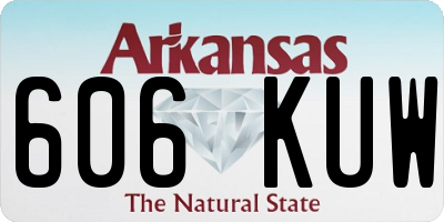 AR license plate 606KUW