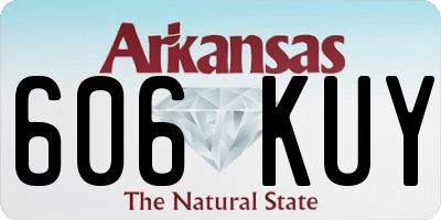 AR license plate 606KUY